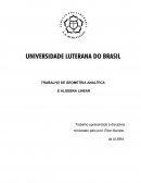 Geometria analatica e algebra linear