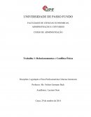 Trabalho de Legislação e Ética Profissional das Ciências Gerenciais