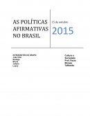 AS POLÍTICAS AFIRMATIVAS NO BRASIL