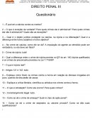 Questionario penal