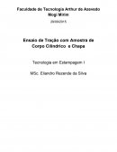 Ensaio de Tração com duas amostras