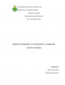 Análise com micrometro e relogio comparador