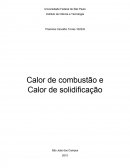 Calor de combustão e Calor de solidificação