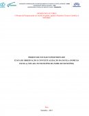 Estrutura de projeto em letras