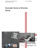 Exclusão Social e Minorias Étnicas