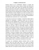 A RELIGIÃO E CONSTRUÇÃO SOCIAL