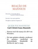 A Reação de Mannich