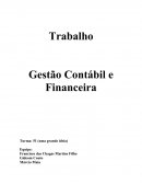 Gestão Contábil Financeira