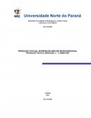 PRODUÇÃO TEXTUAL INTERDISCIPLINAR EM GRUPO/INDIVIDUAL