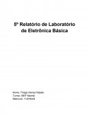 MONTAR E ANALISAR ALGUMAS CONFIGURAÇÕES PARA POLARIZAÇÃO DE TRANSISTORES, AVALIANDO VANTAGENS E DESVANTAGENS DE CADA UMA