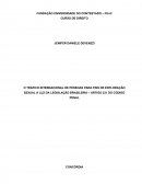 O Tráfico Internacional de Pessoas para Fins de Exploração Sexual à Luz da Legislação Brasileira