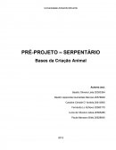 PRÉ-PROJETO – SERPENTÁRIO