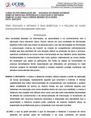 EDUCAÇÃO A DISTANCIA E SEUS BENEFÍCIOS; E A INCLUSÃO DO ALUNO PORTADOR DE NECESSIDADES ESPECIAIS.