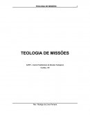 TEOLOGIA DE MISSÕES