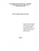 Trabalho sobre libras em pedagogia