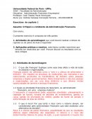 O Papel e o Ambiente da Administração Financeira