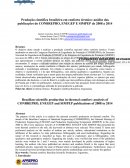 Produção científica brasileira em conforto térmico: análise das publicações do CONBREPRO, ENEGEP E SIMPEP de 2008 a 2014