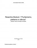 Resenha Modulo I “Puritanismo, pietismo e ciência”