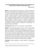 A ATUAÇÃO PROFISSIONAL DE SERVIÇO SOCIAL JUNTO AO PROCESSO DE REABILITAÇÃO DE PESSOAS COM DEFICIENCIA FISICA