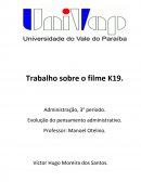 Evolução do Pensamento Administrativo Sobre o Filme K19