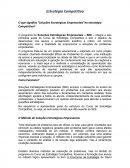 Estrategia Competitiva II: O que significa “Soluções Estratégicas Empresariais”na estratégia Competitiva?