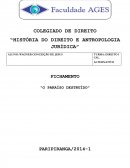 HISTÓRIA DO DIREITO E ANTROPOLOGIA JURÍDICA: “O PARAÍSO DESTRUÍDO”