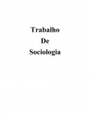 O trabalho na Sociedade Contemporânea: Sociologia