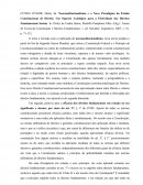 Fichamento - Neoconstitucionalismo e o Novo Paradigma do Estado Constitucional de Direito: Um Suporte Axiológico para a Efetividade dos Direitos Fundamentais Sociais