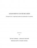 Adam Smith e David Ricardo: Principais teses e organização jurídica da apropriação do excedente