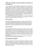 Análise das estratégias de gestão ambiental em empresas do setor industrial