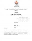 ATPS Língua Inglesa IV