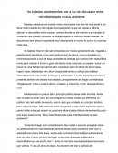 As Baladas Adolescentes sob a luz da Discussão entre Hereditariedade vs Ambiente