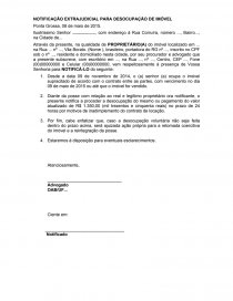 Modelo De Carta Para Desocupação De Imovel  Vários Modelos