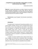 A importância do texto dissertativo argumentativo no ensino médio tendo por base o ENEM.