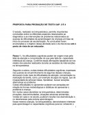 PROPOSTA PARA PRODUÇÃO DE TEXTO CAP. 2 E 4