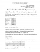 Esquema Básico de Contabilidade II – Departamentalização