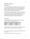 Relatório de química laboratorial - resultados e discussões