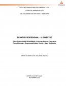 Teoria da Contabilidade e Responsabilidade Social e Meio Ambiente