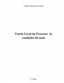 Teoria Geral do Processo: As condições da ação