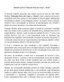 Relatório do livro “Educação Física do Corpo e... Mente”