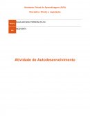 ATIVIDADE AUTO DESENVOLVIMENTO