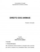Departamento de Ciências Jurídicas: Direito dos Animais