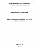 ANALISE DAS VARIAÇÕES DA DVA NO ANO 2013 E 2014 DA ELETROBRÁS RORAIMA