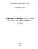 AUXILIARES DA JUSTIÇA, JUIZ, MINISTÉRIO PÚBLICO E PARTES