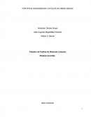 Trabalho de Análise de Sistemas Lineares: Pêndulo Invertido