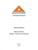 Máquinas Térmicas Relatório – Circuito de ar condicionado