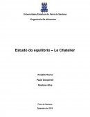 Discussão Le Chatelier