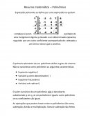 Resumo Matemática – Polinômios