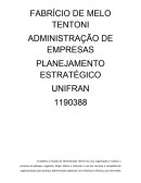 ADMINISTRAÇÃO DE EMPRESAS PLANEJAMENTO ESTRATÉGICO