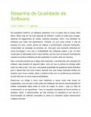 Resenha de qualidade de software